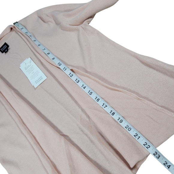 Eileen Fisher Silk Cashmere Cardigan Women S Light Pink Open Sweater Bell Sleeve - Picture 8 of 8